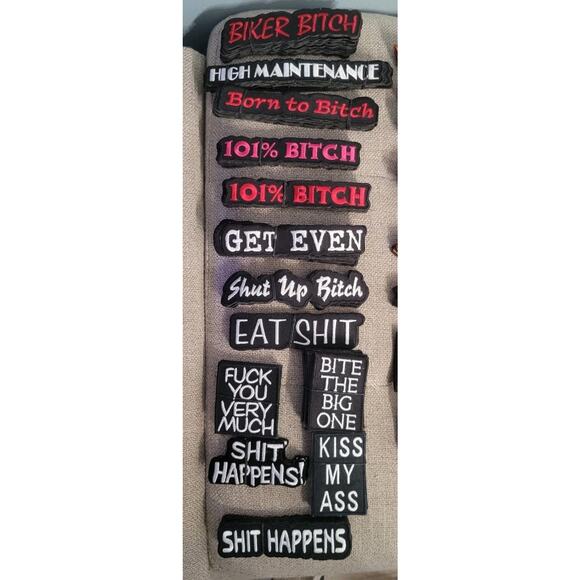 Biker Patch Lot – Pick Any 10 – Funny Adult Motorcycle Patches Iron-On Sew On - Picture 3 of 6